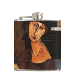 Amedeo Modigliani, Porträtt Jeanne Hebuterne Flask Fickplunta