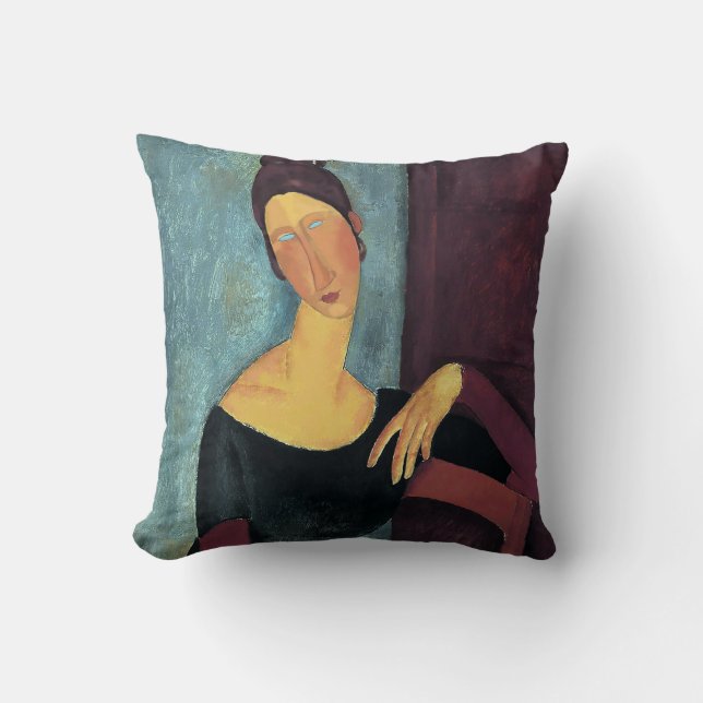 Amedeo Modigliani, Porträtt om konstnärens fru Kudde (Framsida)