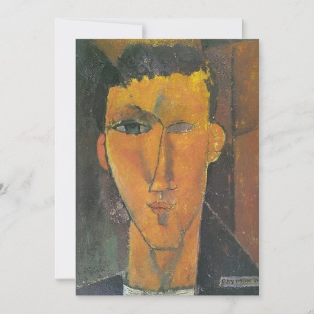 Amedeo Modigliani - Raymond Radiguet Inbjudningar (Framsida)