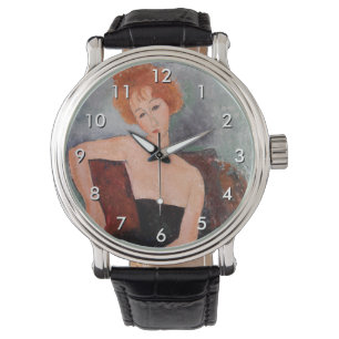 Amedeo Modigliani - Redhead Girl Evening Dress Armbandsur