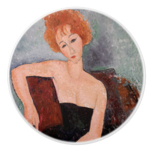 Amedeo Modigliani - Redhead Girl Evening Dress Knopp