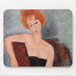 Amedeo Modigliani - Redhead Girl Evening Dress Musmatta