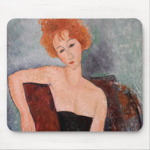 Amedeo Modigliani - Redhead Girl Evening Dress Musmatta
