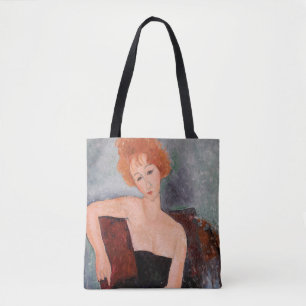 Amedeo Modigliani - Redhead Girl Evening Dress Tygkasse