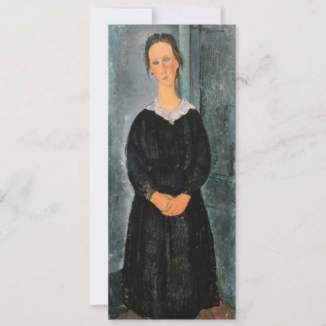 Amedeo Modigliani - Servant Girl Inbjudningar (Framsida)