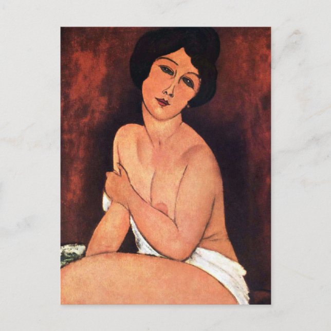 Amedeo Modigliani Stor sittande kvinna Vykort (Framsida)