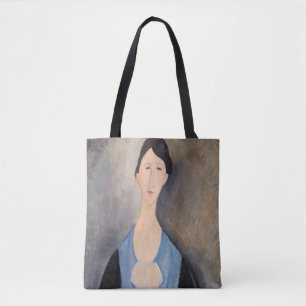 Amedeo Modigliani - Young Woman in Blue Tygkasse