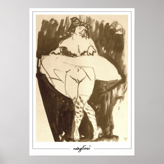 Amedeo Modigliani Zedign Art Poster #168 (Framsidan)