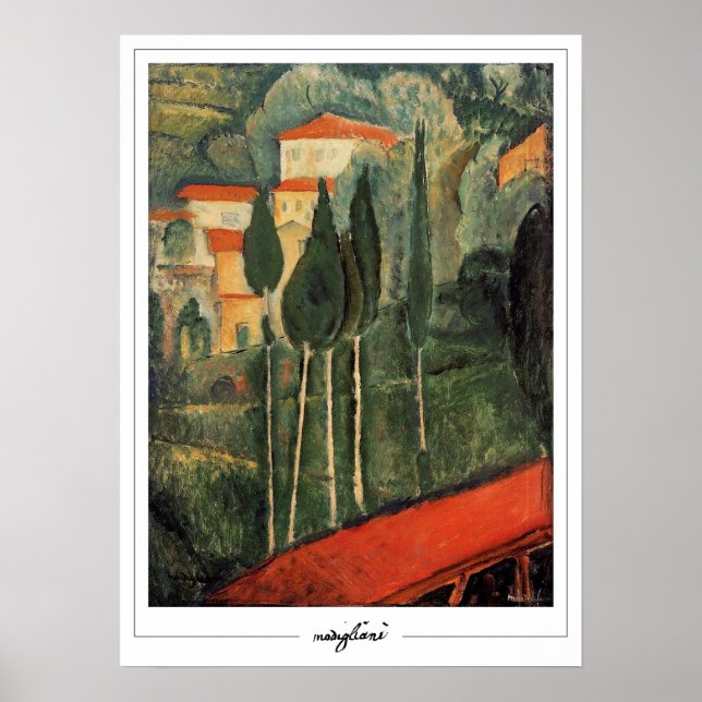 Amedeo Modigliani Zedign Art Poster #334 (Framsidan)