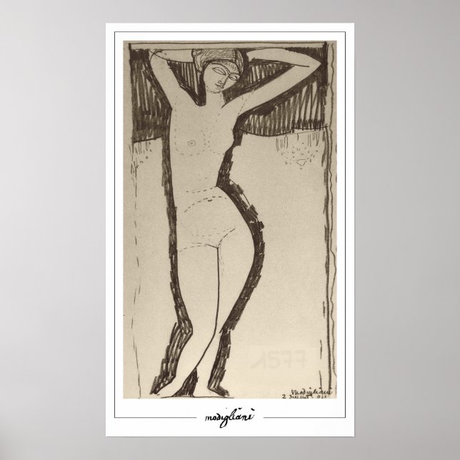 Amedeo Modigliani Zedign Art Poster #344 (Framsidan)
