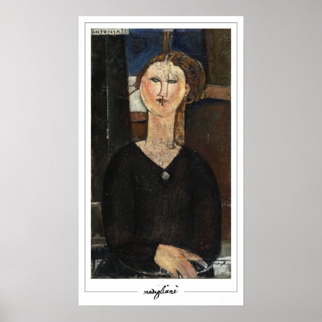 Amedeo Modigliani Zedign Art Poster #7 (Framsidan)