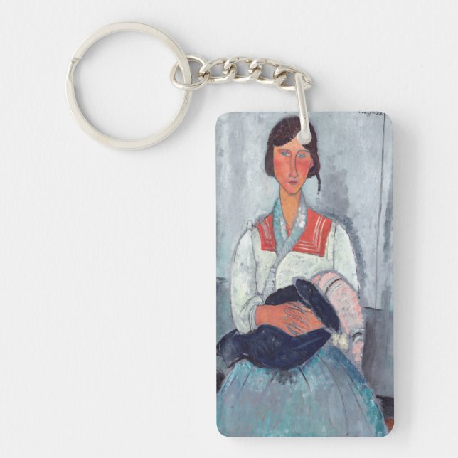 Amedeo Modigliani - zigenarkvinna med Baby (Framsidan)