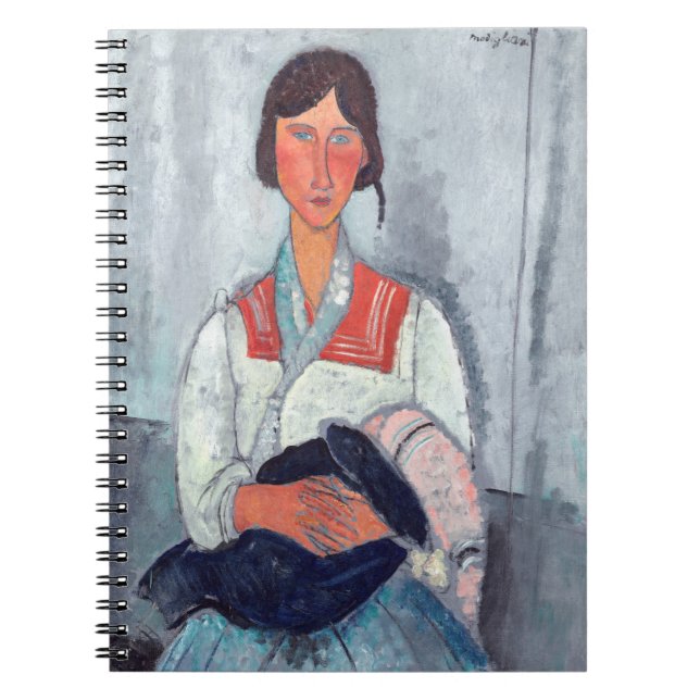 Amedeo Modigliani - zigenarkvinna med Baby Anteckningsbok (Framsidan)