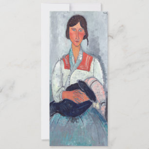Amedeo Modigliani - zigenarkvinna med Baby Inbjudningar