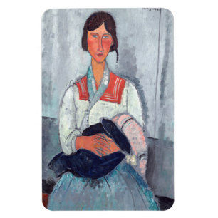 Amedeo Modigliani - zigenarkvinna med Baby Magnet