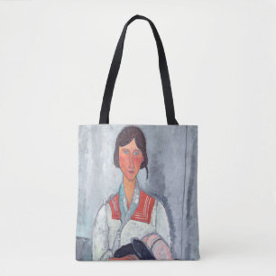 Amedeo Modigliani - zigenarkvinna med Baby Tygkasse