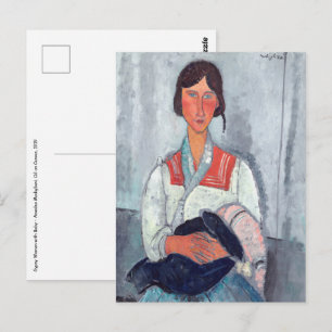 Amedeo Modigliani - zigenarkvinna med Baby Vykort