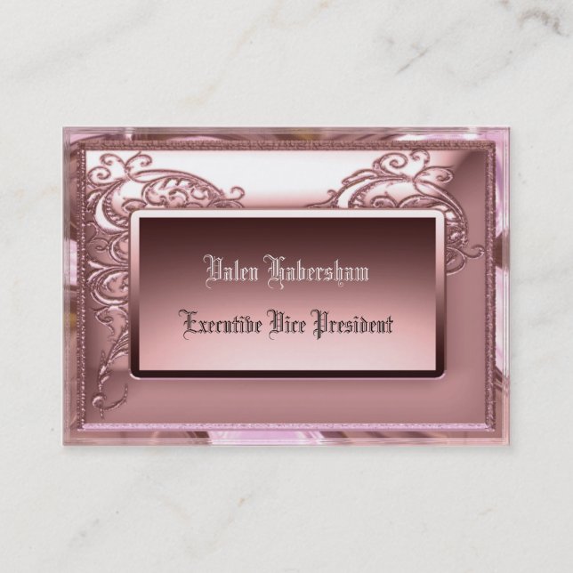 Amelia Blush Anpassningsbar Visitkort (Framsida)