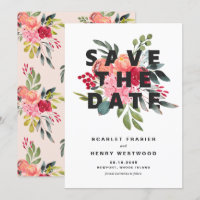 Amelia Bold Watercolor Blommigt Bouquet Modern