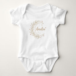 Amelia Custom Name Baby Bodysuit - Elegant Celesti T Shirt