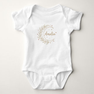 Amelia Custom Name Baby Bodysuit - Elegant Celesti T Shirt