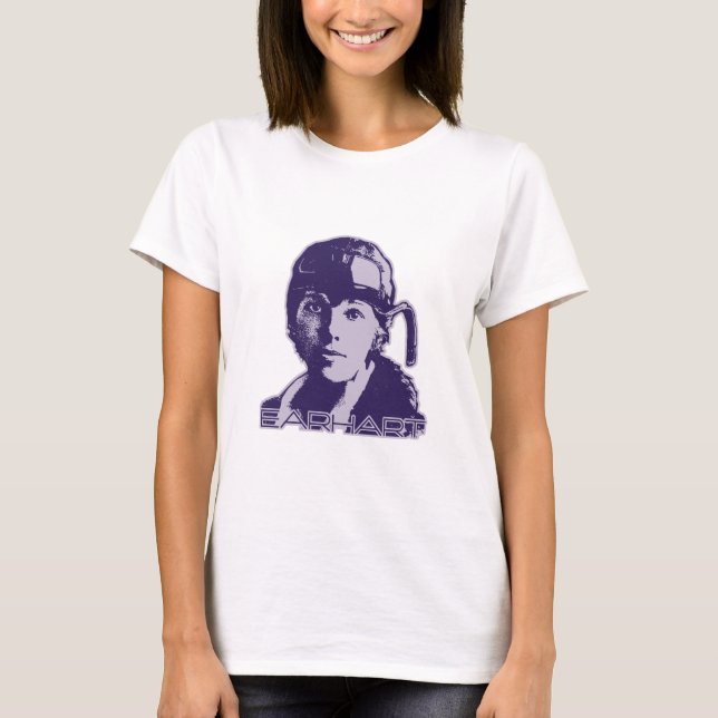 Amelia Earhart - 2 T-shirt (Framsida)