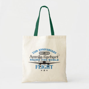 Amelia Earhart 75 år årsdag Tygkasse
