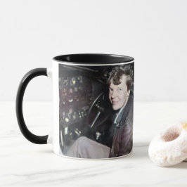 Amelia Earhart avslappnad flygplanscockpit foto 19 Mugg