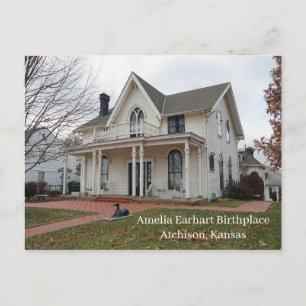 Amelia Earhart Birthplace Vykort