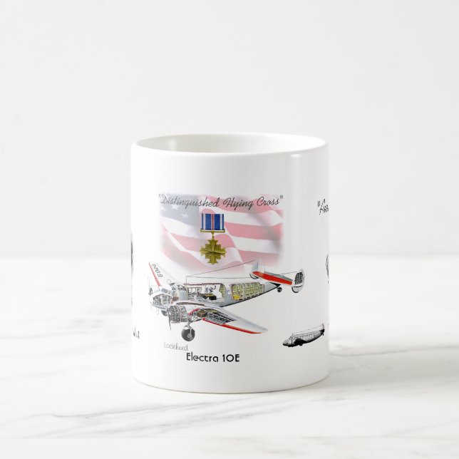 Amelia Earhart flygare Kaffemugg (Center)