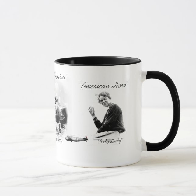 Amelia Earhart flygare Mugg (Höger)