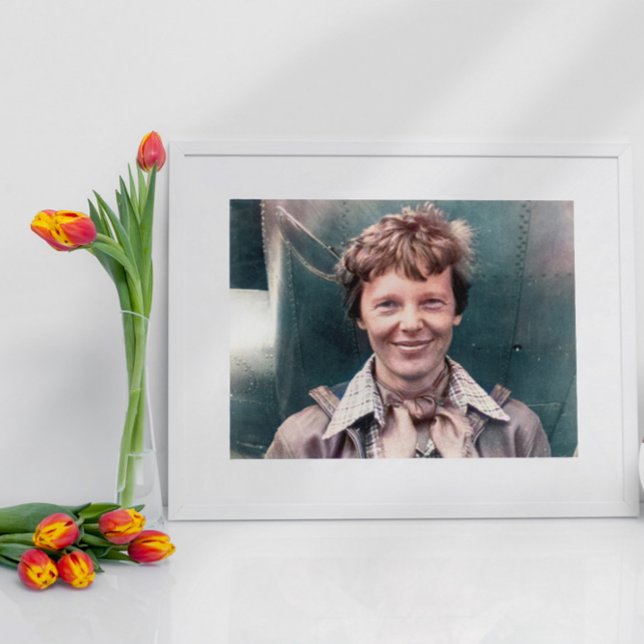 Amelia Earhart Hennes låsta modell 10-E Electra Poster (Skapare uppladdad)