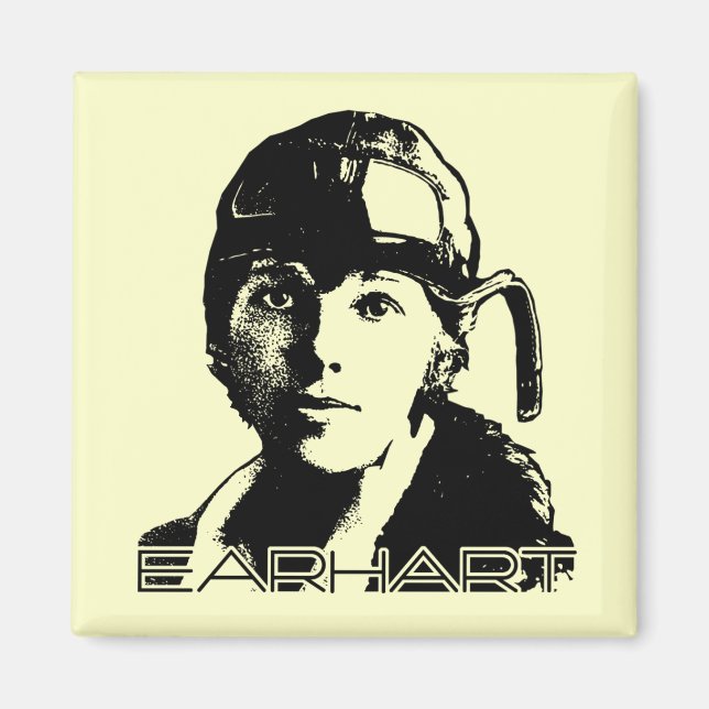 Amelia Earhart Magnet (Framsidan)