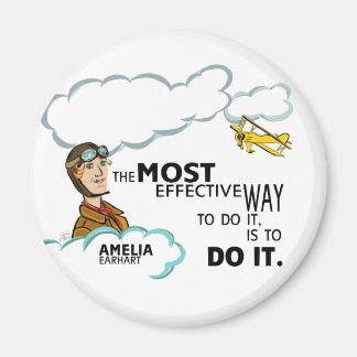 Amelia Earhart Mest effektivt GÖR IT Magnet