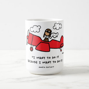 Amelia Earhart mugg
