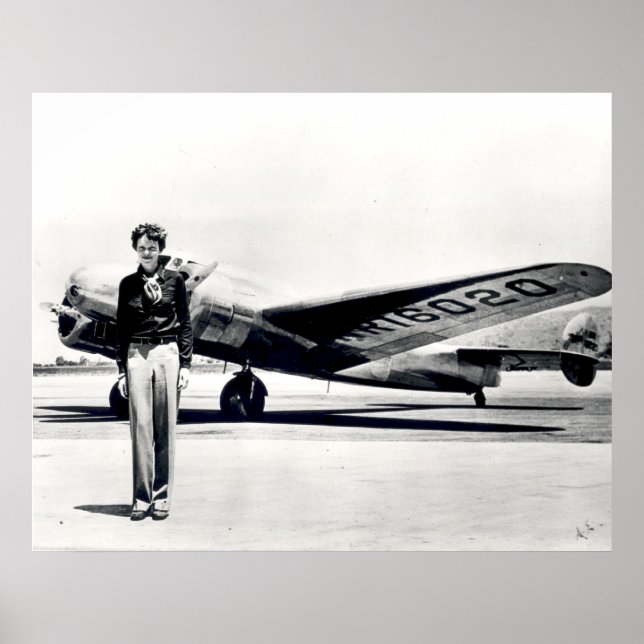 Amelia Earhart Poster (Framsidan)