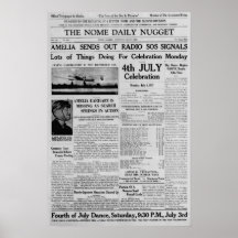 Amelia Earhart skickar ut radio-sos 3 juli 1937