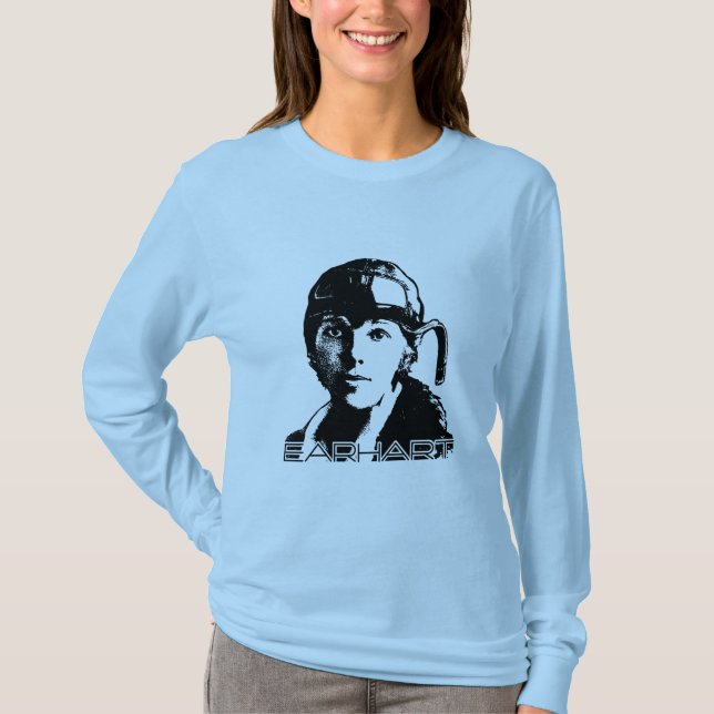 Amelia Earhart T-shirt (Framsida)