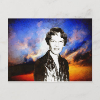 Amelia Earhart Vykort