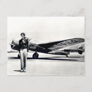 Amelia Earhart Vykort