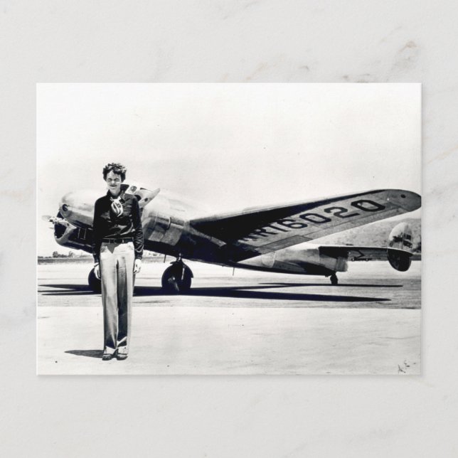 Amelia Earhart Vykort (Framsida)