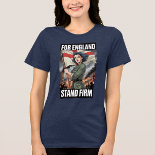 Amelia England Storbritannien Patriotisk St George T Shirt