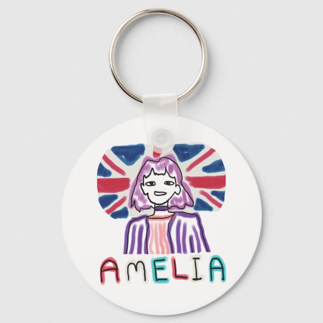 Amelia Förhindra Vägar Nyckelring (Framsida)