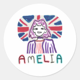 Amelia Förhindra Vägar Runt Klistermärke