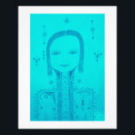 Amelia Galactic Being Fototryck<br><div class="desc">Filter Enhanced Freehand Drawing</div>