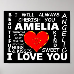 Amelia I Kärlek You Poster