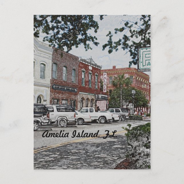 Amelia Island, FL. vykort (Framsida)