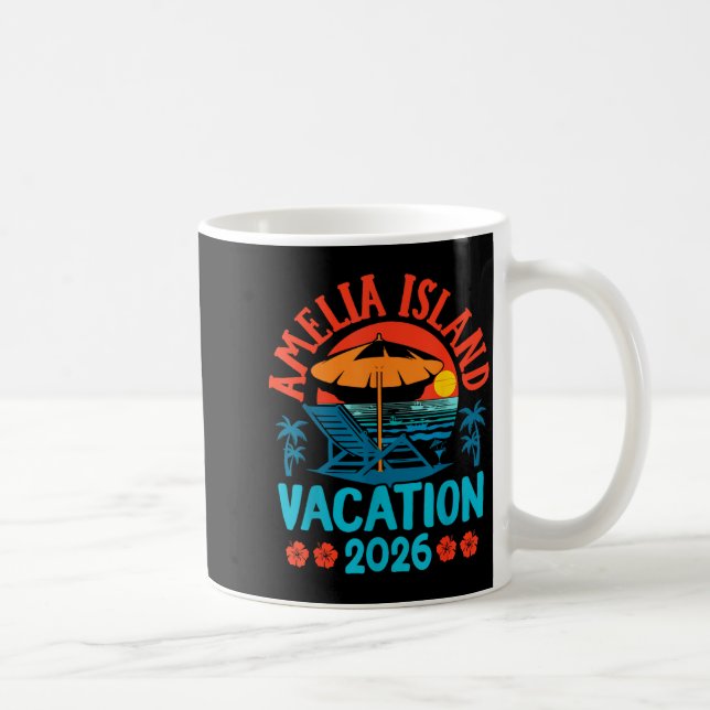 Amelia Island Florida 2026 Vacation Beach Summer V Kaffemugg (Höger)