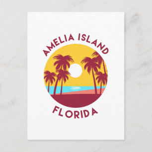 Amelia Island, Florida Beach Landscape Vykort