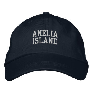 Amelia Island Florida Broderad Basebollmössa Keps